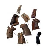 Vintage Wood Antler & Resin 1911 & Revolver Hand