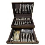 (54pc) Antique Grande Baroque Sterling Flatware