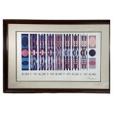 Signed Yaacov Agam " AGAM ï¿½ Poster Print