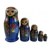 Ukrainian Matryoshka Hand Painted Nesting Dolls