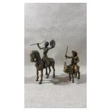 Sancho Panza riding his donkey Brass statue, brass