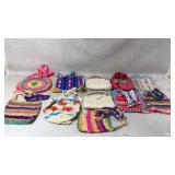 Handmade Crochet and Textile Bags in Assorted