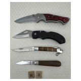 Four pocket knives