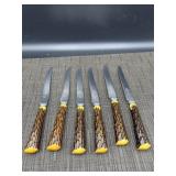 Set of 6 Vintage Steak Knives