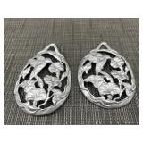 Two Seagull Pewter Hummingbird Pieces