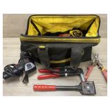 Stanley Tool Bag With Tools & Craftsman Drill