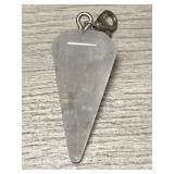 Natural Quartz Dowsing "Reiki" Pendulum Pendant