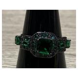 .925 Emerald Ring #2