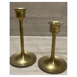 Solid Brass Candle Sticks 4" & 5ï¿½