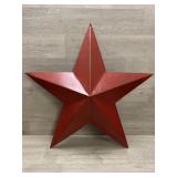 22" Tall Metal Red Star -