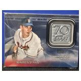 2021 Topps Warren Spahn 70th Anniversary Logo