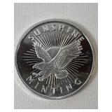 1 Troy Oz .999 Sunshine Minting Round