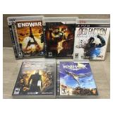 PS3 Games - War Games - All Have Manuals As Well