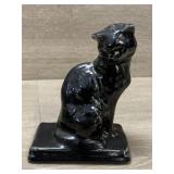 Rookwood Pottery Cat Paperweight - 5.5" Tall