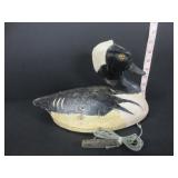 RARE EARLY MERGANSER HOLLOW BODY DUCK DECOY