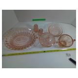 PINK DEPRESSION GLASS LOT