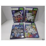 4 XBOX 360 KINECT GAMES ALL WITH MANUALS