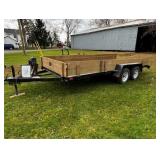 Tandem Trailer - 80" x 16ft - Elec. Winch & Ramps