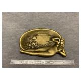 Art nouveau Nude Brass  Ashtray