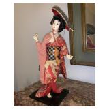 18 " GEISHA GIRL DOLL ON STAND