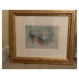 RAOUL DUFY "BAIGNEUSE " FRENCH ETCHING FRAMED 25