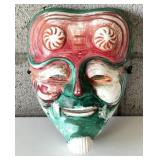 Vtg. Hand Painted Ceramic Mask