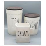 New Rae Dunn Tea & Sugar Canister with Creamer