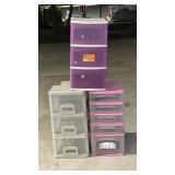 3 Drawer Storage Container (2) 5 Drawer (1)