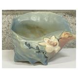 Vtg. Roseville Magnolia Blue Conch Shell