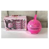 Pink Rose Poka Dot Tea Set