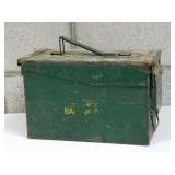 Vintage Metal Ammo Box