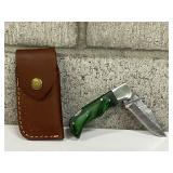 Pocket Knife w/Leather Sheath