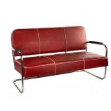 Lloyd Manufacturing Red Tubular Sofa