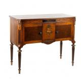 Louis XVI Style Hand Painted Walnut Sideboard