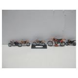 Five Assorted Motor Bikes & Motorcycles Tallest 4"