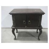 Vtg Wood Console End Table See Info