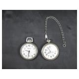 Two Vtg Pocket Watches Both Work