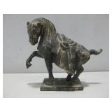 Vtg 6" Tall Brass Horse Statue