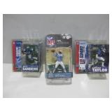 NIP Three NFL Legends Figures