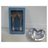 NIB Nambe Salad Set W/Nambe Bowl MT 1237 See