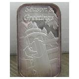 2013 Seasons Greetings 1 Troy Ounce Silver