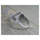 Sterling Silver Tested Minimalist Abstract Ring