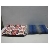 Two Throw Blankets Largest 78"x 60"