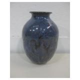 8" Signed Glazed Pottery Vase