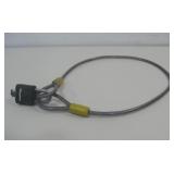 47" Coated Cable W/Master Lock W/Key