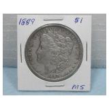 1889 Morgan Silver Dollar Coin 90% Silver