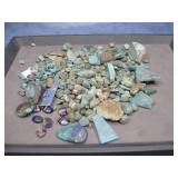 Rough Turquoise, Rocks, Beads, & Cabochons 9.4oz