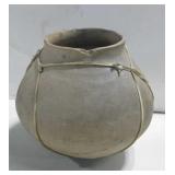 6" x 11" Mexican Wrapped Fired Olla Pottery