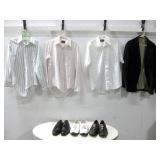 Three Shirts, One Blazer & 3 Pair Of Shoes See