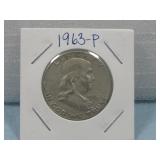 1963-P Franklin Half Dollar 90% Silver